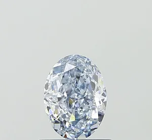 1.02ct OVAL Fancy Blue VS1 Coloured Lab diamond
