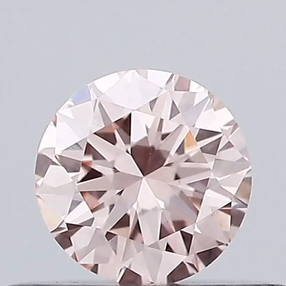 0.31ct ROUND Fancy Pink VVS2 Coloured Lab diamond