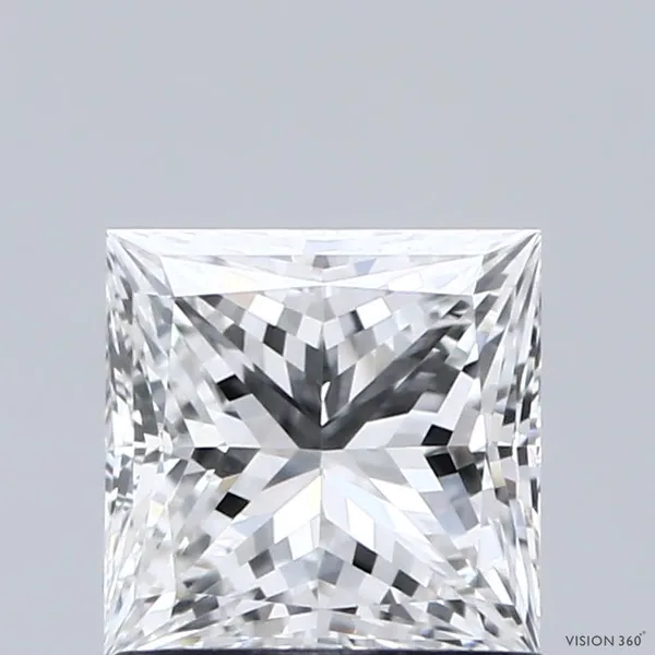 1.01ct PRINCESS F VVS2 Natural diamond