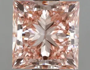 2ct PRINCESS Fancy Intense Pink VVS2 Coloured Lab diamond