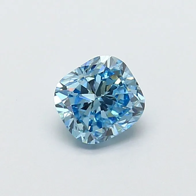 1.01ct CUSHION Fancy Vivid Blue VS1 Coloured Lab diamond