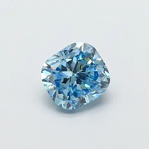 1.01ct CUSHION Fancy Vivid Blue VS1 Coloured Lab diamond