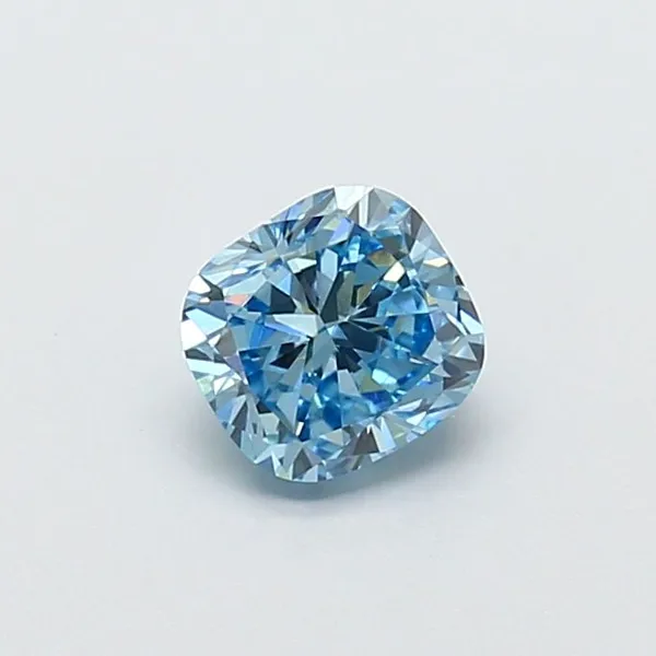 1.01ct CUSHION Fancy Vivid Blue VS1 Coloured Lab diamond