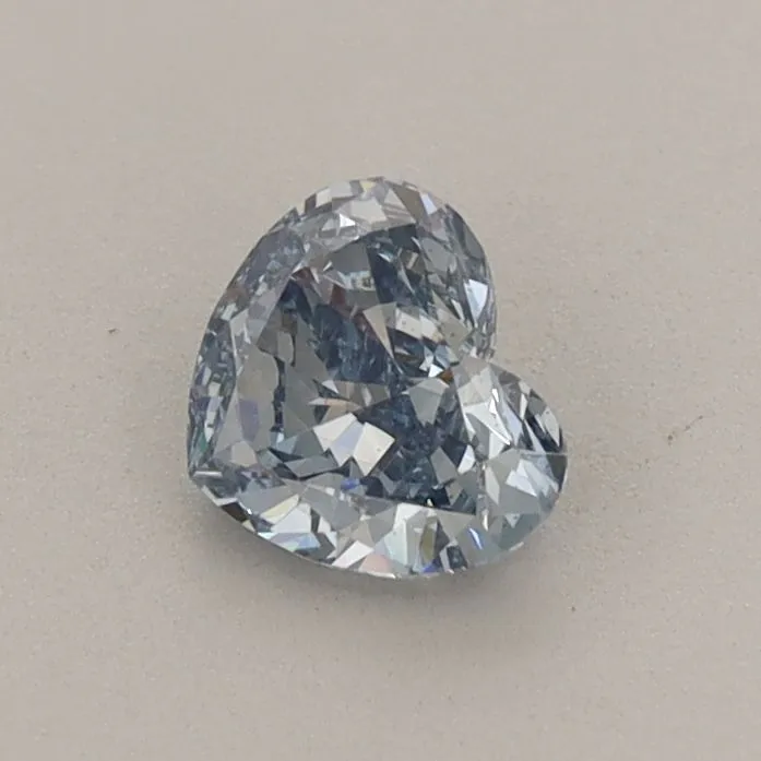 0.46ct HEART Fancy Intense Blue VS2 Coloured Lab diamond