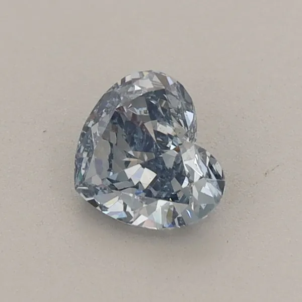 0.46ct HEART Fancy Intense Blue VS2 Coloured Lab diamond