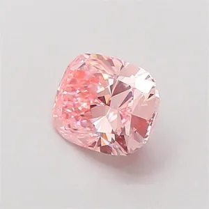 1.03ct CUSHION Fancy Vivid Pink VVS2 Coloured Lab diamond