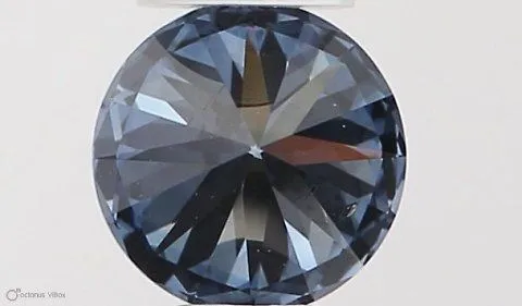 0.33ct ROUND Fancy Intense Blue SI2 Coloured Lab diamond