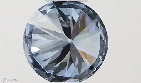 0.33ct ROUND Fancy Vivid Blue VVS1 Coloured Lab diamond