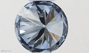 0.33ct ROUND Fancy Vivid Blue VVS1 Coloured Lab diamond