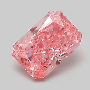 1.02ct RADIANT Fancy Vivid Pink VVS2 Coloured Lab diamond