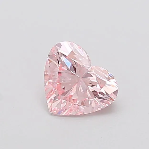 1.02ct HEART Fancy Intense Pink VS2 Coloured Lab diamond
