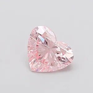 1.02ct HEART Fancy Intense Pink VS2 Coloured Lab diamond