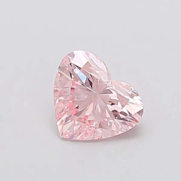 1.02ct HEART Fancy Intense Pink VS2 Coloured Lab diamond