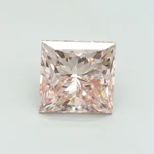 5.02ct PRINCESS Fancy Intense Pink VS1 Coloured Lab diamond