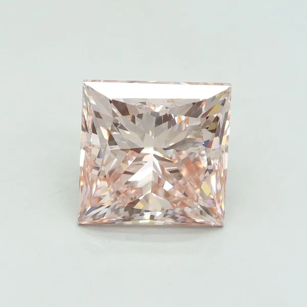 5.02ct PRINCESS Fancy Intense Pink VS1 Coloured Lab diamond