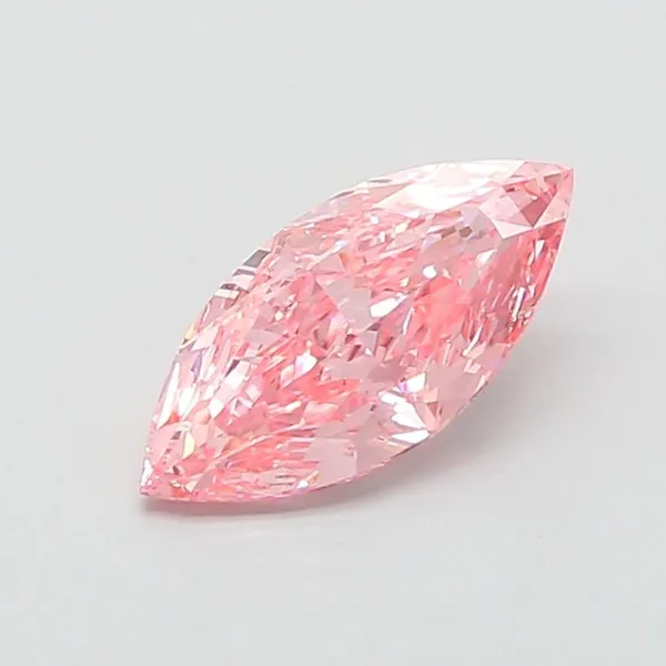 2ct MARQUISE Fancy Vivid Pink VS1 Coloured Lab diamond