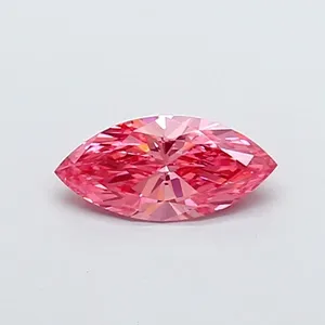 0.77ct MARQUISE Fancy Vivid Pink VS1 Coloured Lab diamond
