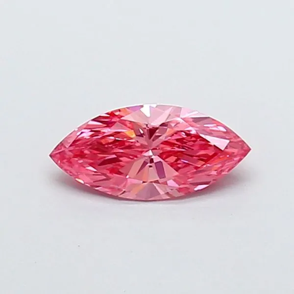 0.77ct MARQUISE Fancy Vivid Pink VS1 Coloured Lab diamond
