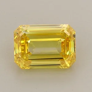 1.25ct EMERALD Fancy Vivid Yellow VS1 Coloured Lab diamond