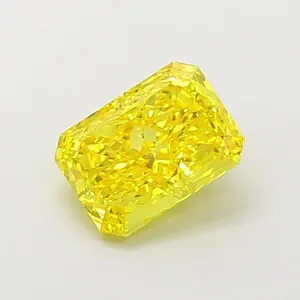 1.15ct RADIANT Fancy Vivid Yellow IF Coloured Lab diamond