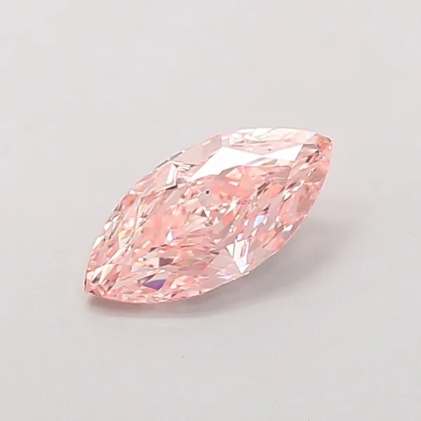 1.02ct MARQUISE Fancy Intense Pink VVS2 Coloured Lab diamond