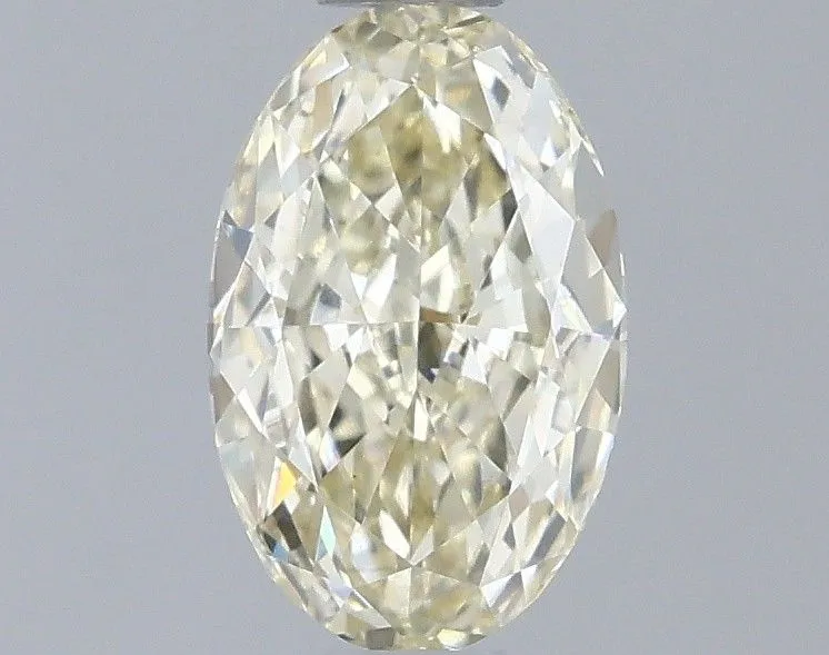 0.56ct OVAL Fancy Light Yellow VVS2 Coloured Lab diamond