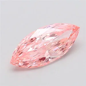 2.22ct MARQUISE Fancy Vivid Pink VVS2 Coloured Lab diamond