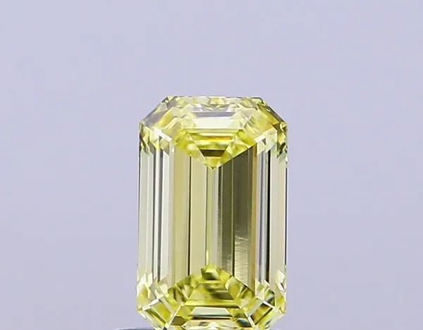 1.01ct EMERALD Fancy Yellow VS1 Coloured Lab diamond