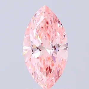 1.72ct MARQUISE Fancy Vivid Pink VS1 Coloured Lab diamond