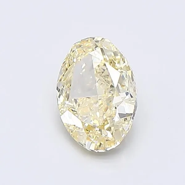 1.1ct OVAL Fancy Light Yellow VVS2 Coloured Lab diamond