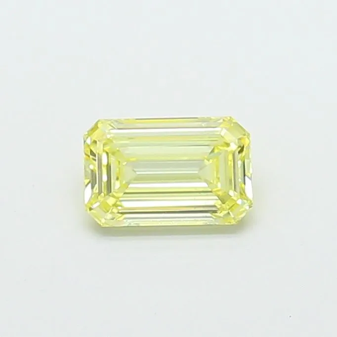 1.01ct EMERALD Fancy Yellow VS2 Coloured Lab diamond