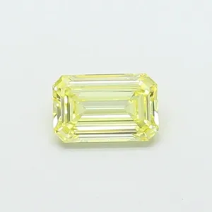 1.01ct EMERALD Fancy Yellow VS2 Coloured Lab diamond