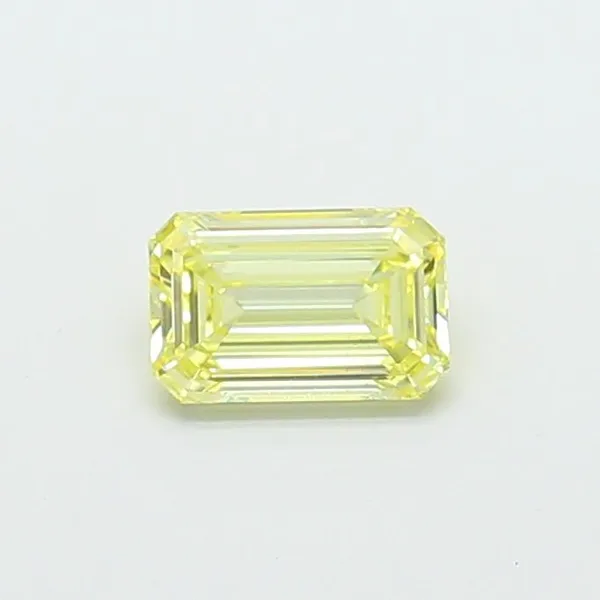1.01ct EMERALD Fancy Yellow VS2 Coloured Lab diamond