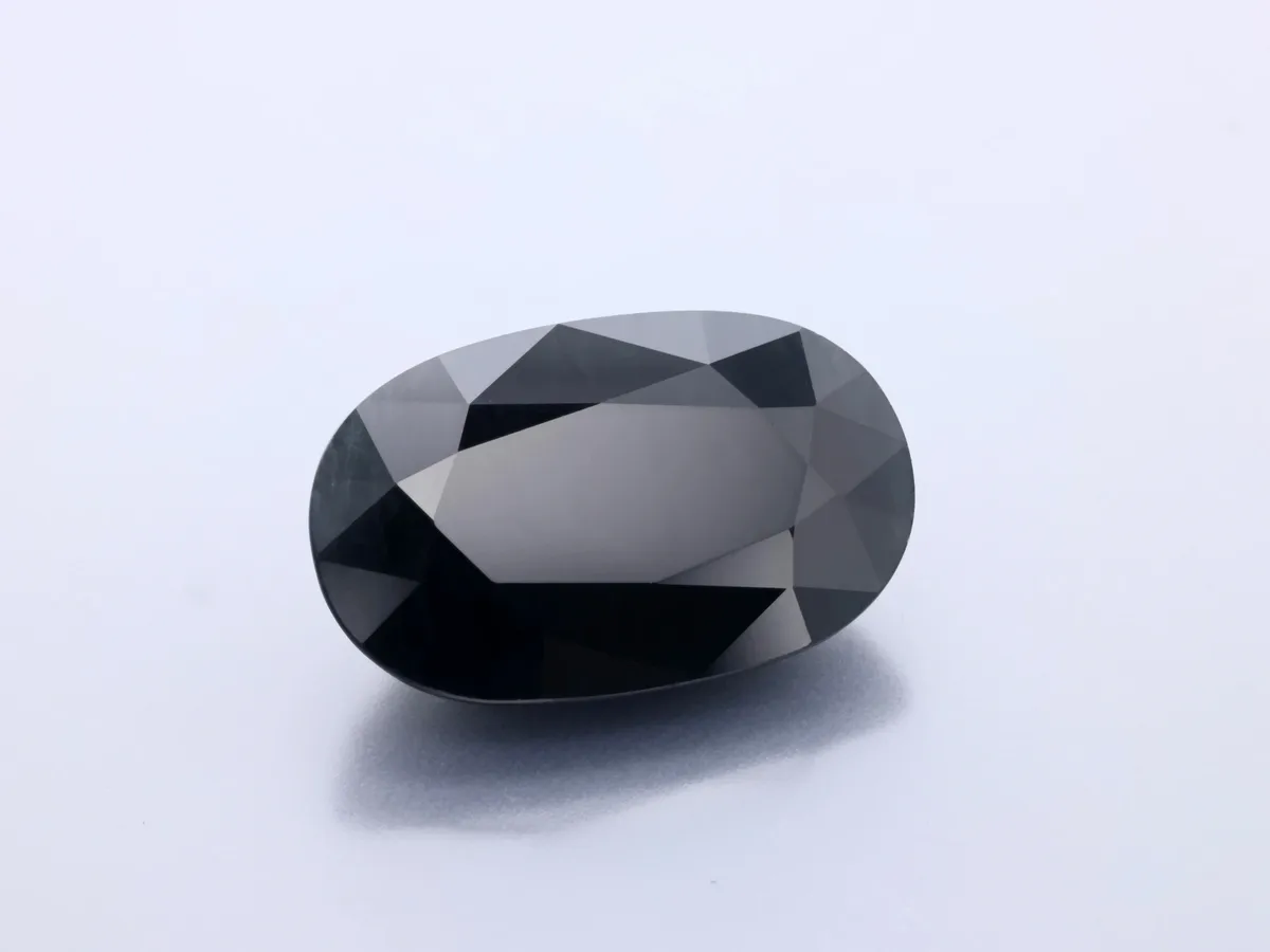 11ct Black Sapphire, Oval gemstone