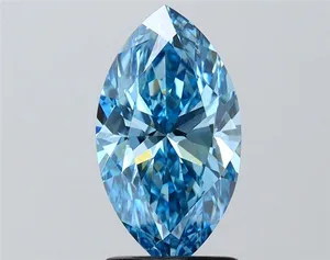 2.01ct MARQUISE Fancy Vivid Blue VS1 Coloured Lab diamond