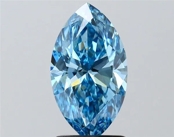 2.01ct MARQUISE Fancy Vivid Blue VS1 Coloured Lab diamond