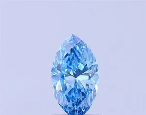 1.14ct MARQUISE Fancy Vivid Blue VVS2 Coloured Lab diamond