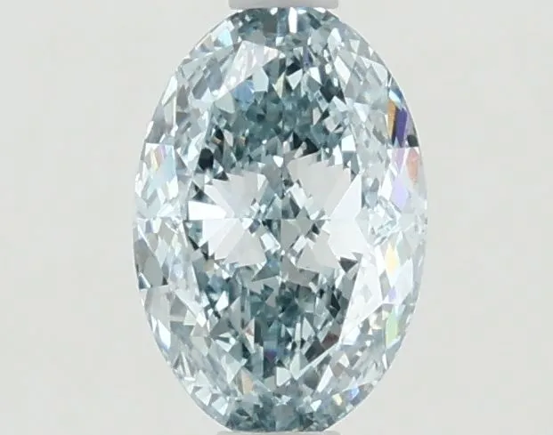 1.01ct OVAL Fancy Vivid Blue VVS2 Coloured Lab diamond
