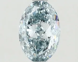 1.01ct OVAL Fancy Vivid Blue VVS2 Coloured Lab diamond