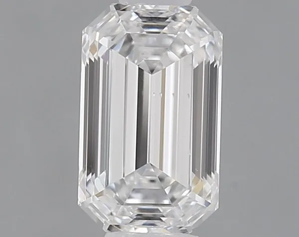0.5ct EMERALD D VS2 Lab diamond