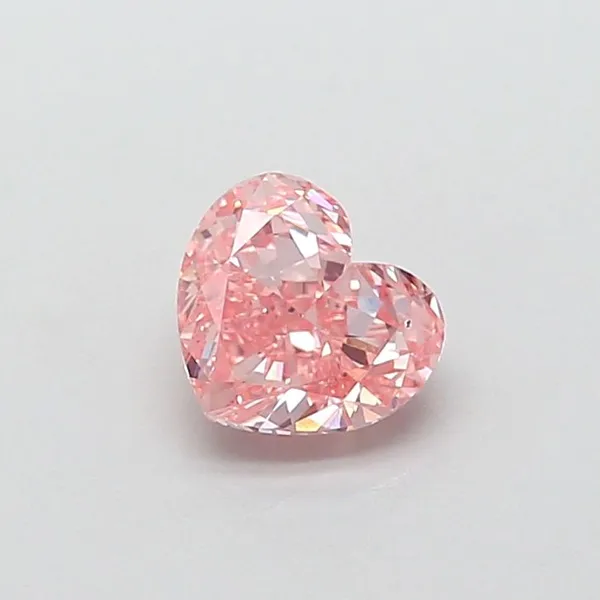 1ct HEART Fancy Vivid Pink VS2 Coloured Lab diamond