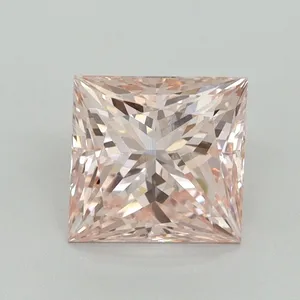 1.71ct PRINCESS Fancy Intense Pink VS1 Coloured Lab diamond