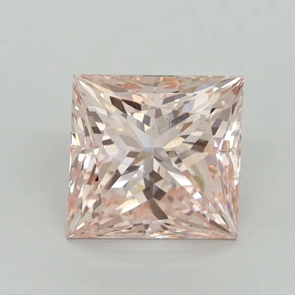 1.71ct PRINCESS Fancy Intense Pink VS1 Coloured Lab diamond