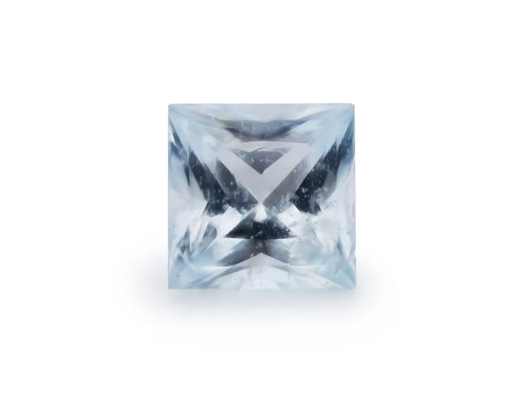 0.96ct Blue Aquamarine, Square gemstone
