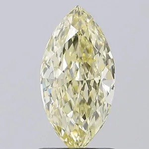 1.08ct MARQUISE Fancy Yellow VVS2 Coloured Lab diamond