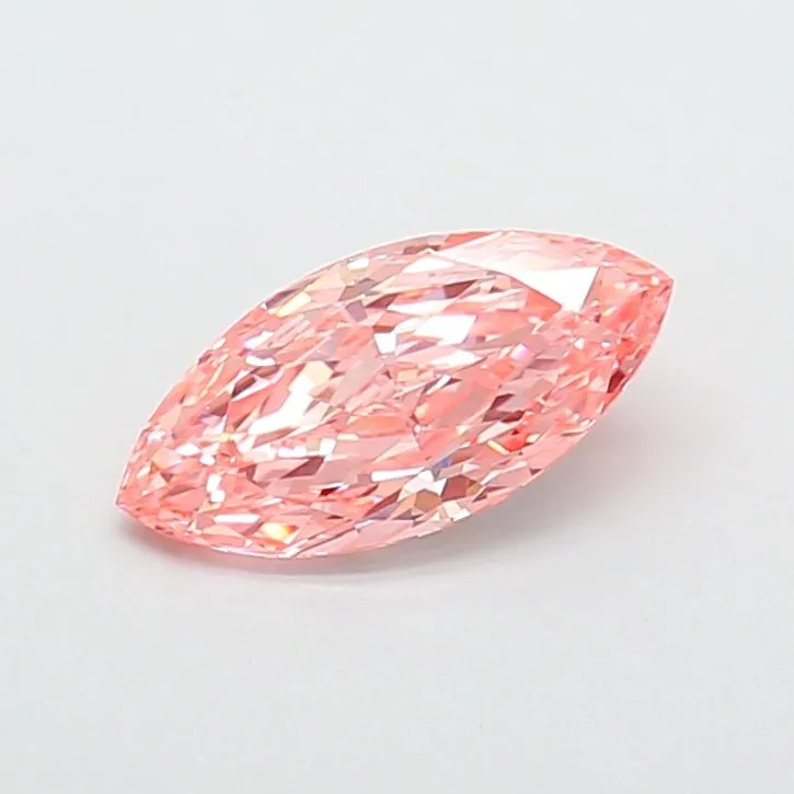 1.80ct MARQUISE Fancy Vivid Pink VVS2 Coloured Lab diamond