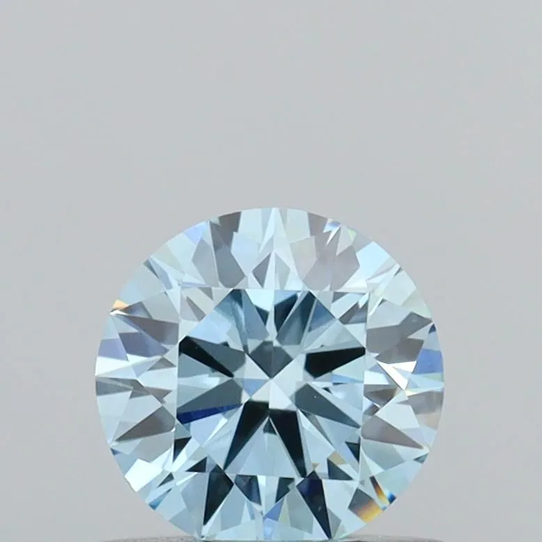 0.55ct ROUND Fancy Intense Blue VVS2 Coloured Lab diamond