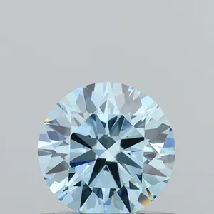 0.55ct ROUND Fancy Intense Blue VVS2 Coloured Lab diamond