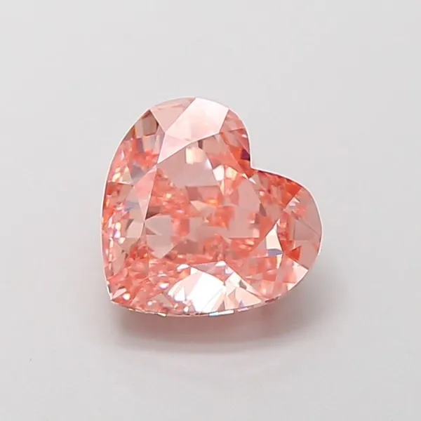 1.91ct HEART Fancy Vivid Pink VS1 Coloured Lab diamond