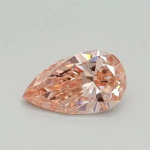 0.5ct PEAR Fancy Intense Pink SI2 Coloured Lab diamond